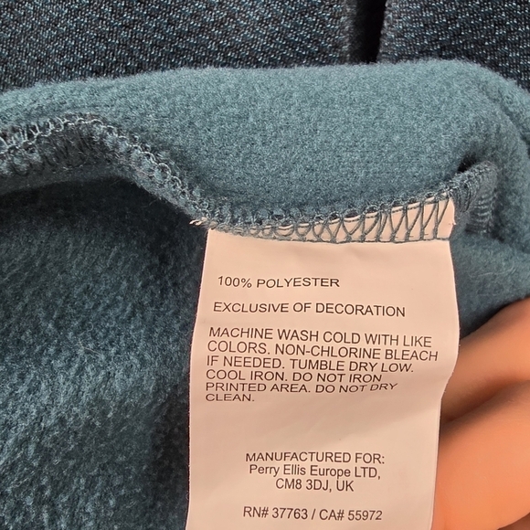 PGA TOUR Golf Pullover Quarter Zip Sweater Teal Mens Sz M - Picture 9 of 11